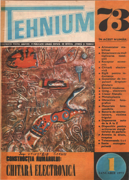 Colectia Revista Tehnium pe Anul 1973