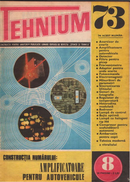 Revista Tehnium pe Anul 1973
