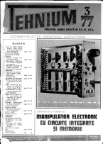 Revista Tehnium pe Anul 1977