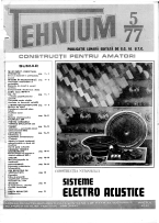 Revista Tehnium pe Anul 1977