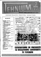 Revista Tehnium pe Anul 1977