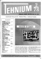 Revista Tehnium pe Anul 1978