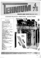 Revista Tehnium pe Anul 1978