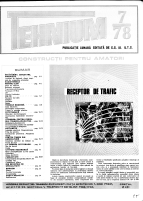 Revista Tehnium pe Anul 1978