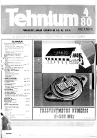 Revista Tehnium pe Anul 1980
