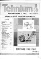 Revista Tehnium pe Anul 1980
