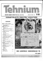 Colectia Revista Tehnium pe Anul 1981