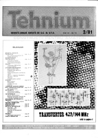Revista Tehnium pe Anul 1981