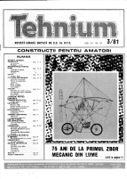Revista Tehnium pe Anul 1981