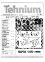 Revista Tehnium pe Anul 1981