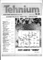 Revista Tehnium pe Anul 1981