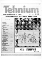 Revista Tehnium pe Anul 1981
