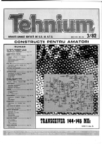 Revista Tehnium pe Anul 1982
