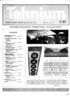 Revista Tehnium pe Anul 1983
