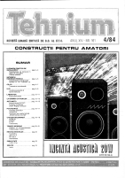 Revista Tehnium pe Anul 1984