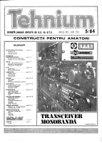 Revista Tehnium pe Anul 1984