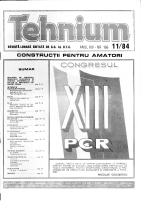 Revista Tehnium pe Anul 1984