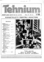 Colectia Revista Tehnium pe Anul 1985