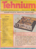 Revista Tehnium pe Anul 1985