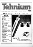 Revista Tehnium pe Anul 1985