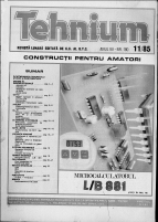 Revista Tehnium pe Anul 1985