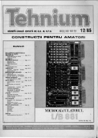Revista Tehnium pe Anul 1985
