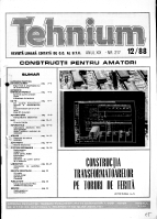 Revista Tehnium pe Anul 1988