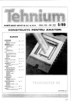 Revista Tehnium pe Anul 1989