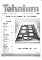 Revista Tehnium pe Anul 1989
