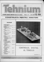 Revista Tehnium pe Anul 1989